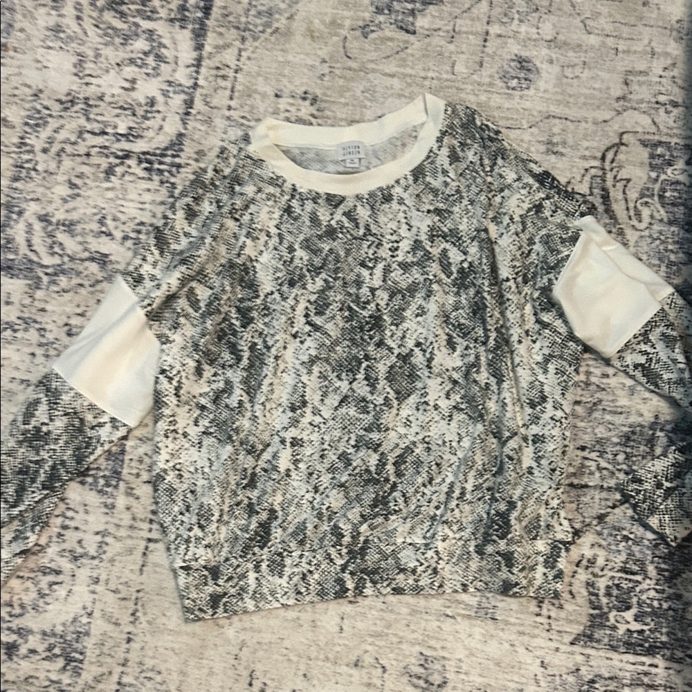 Peyton Jensen Snakeskin Print Top